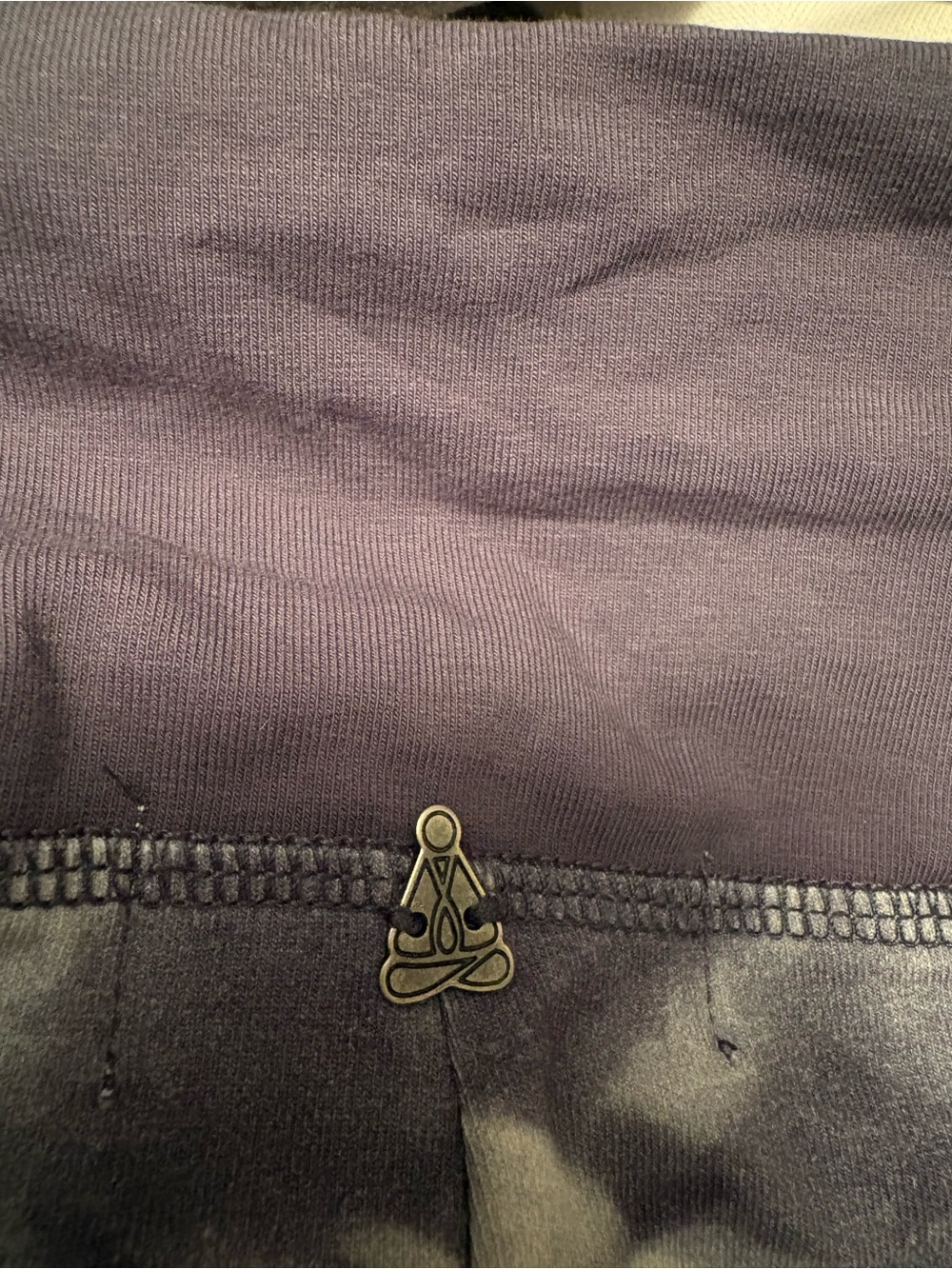 neon buddha Girls Black Leggings with Lotus Charm